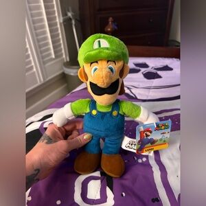 Nintendo Luigi Plush Toy Green and Blue NWT